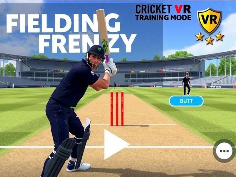 Learn fielding skills in VR Cricket Fielding Frenzy VR Cricket Training Mode